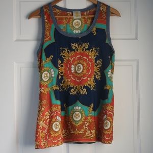 Sleeveless Patterned Tank